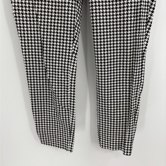 J.Crew Black White Houndstooth Flat cotton Front Skinny Winnie trousers Pants 4 - Picture 3 of 15